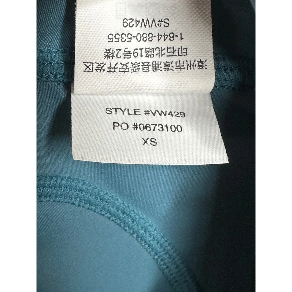 Vuori Stride Pocket Legging XS Teal Blue High Rise 7/8 Activewear VW429